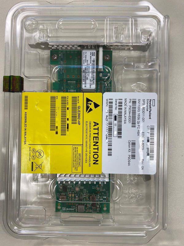 HPE SN1100Q 16G single port FC HBA card (with transceiver), 電腦