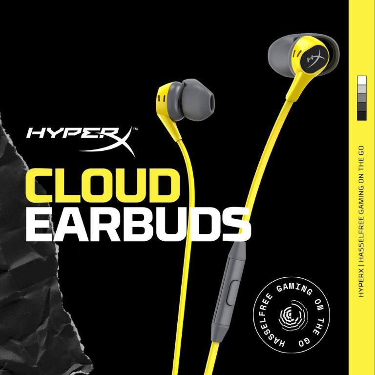 hyperx cloud earbuds yellow limited edition audio earphones on carousell