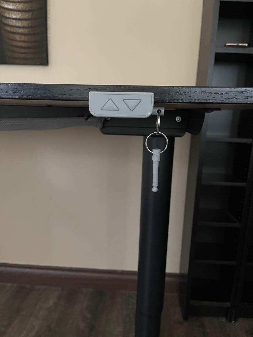 Ikea Bekant office table with automatic height adjustment, Furniture