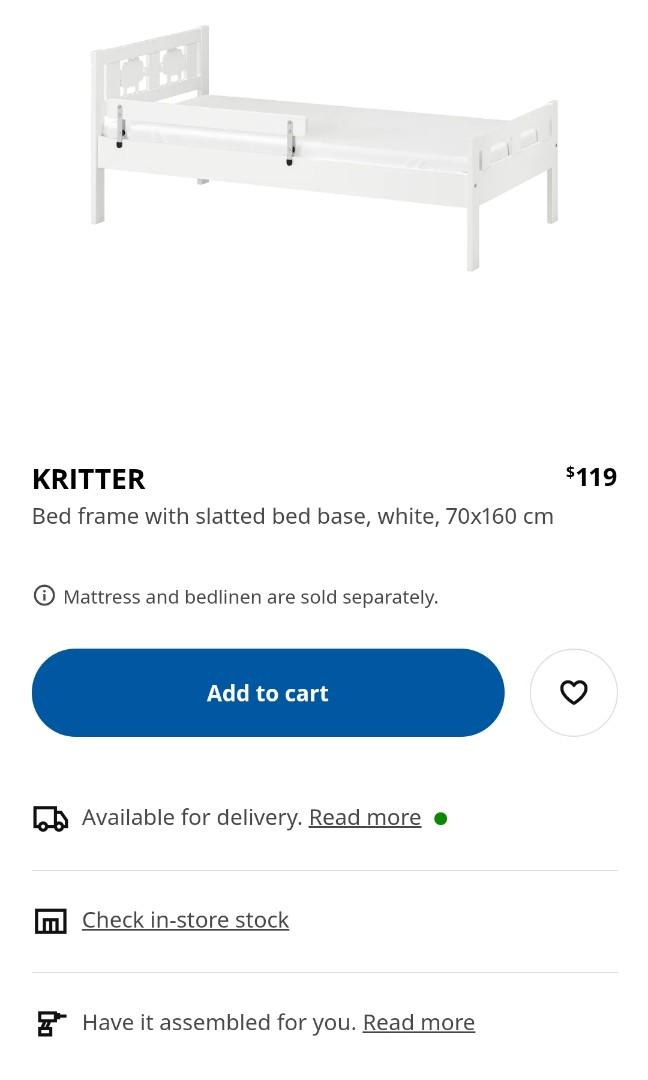 Ikea Kritter Toddler Bed, Babies & Kids, Baby Nursery & Kids Furniture