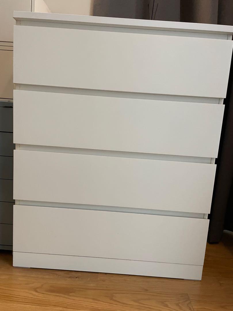 IKEA MALM 4Drawer unit, Furniture & Home Living, Furniture, Shelves