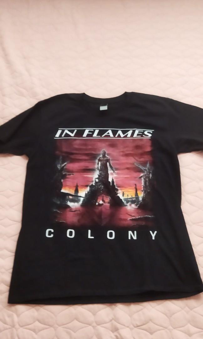 In flames colony t-shirt..., Men's Tops & Sets, & Polo on Carousell