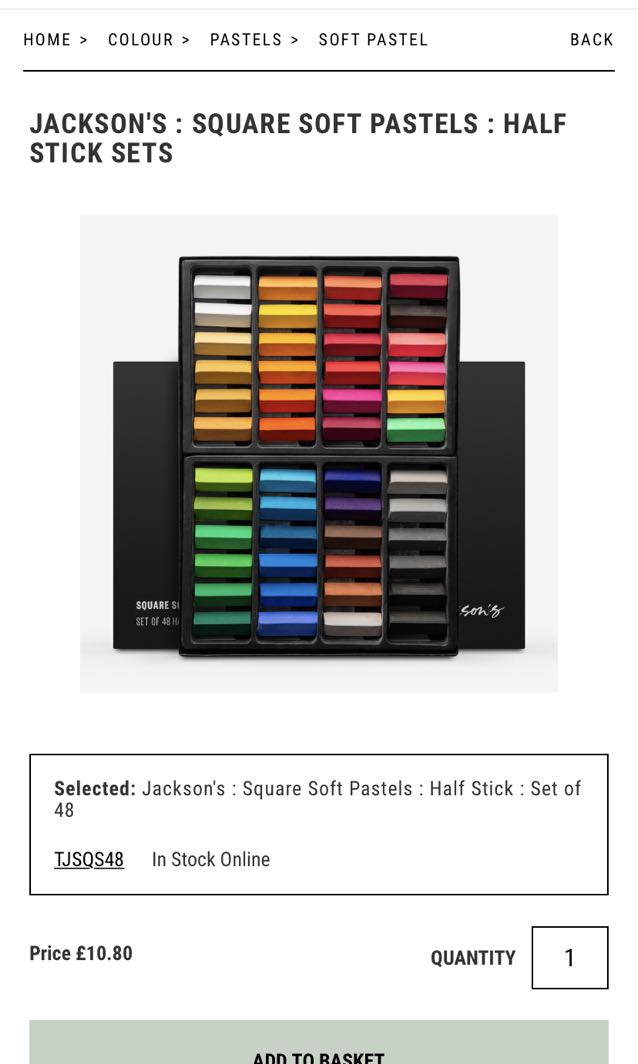 Jackson's : Square Soft Pastels : Half Stick Sets