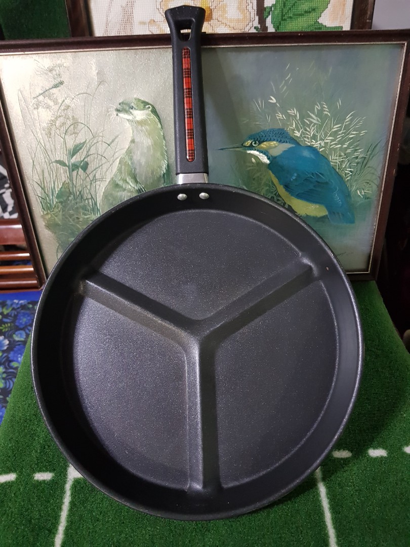 Japan surplus 3 in 1 divided pan, multi cooking pan, Furniture & Home