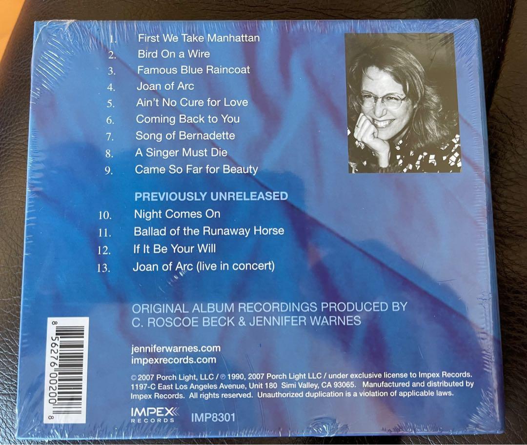 Jennifer Warnes - 金藍雨褸PURE 24 KT. GOLD CD Famous Blue Raincoat
