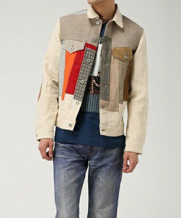 Junya Watanabe - CDG - Levi's - S/S 16 - Linen Patchwork Trucker Jacket,  Men's Fashion, Coats, Jackets and Outerwear on Carousell