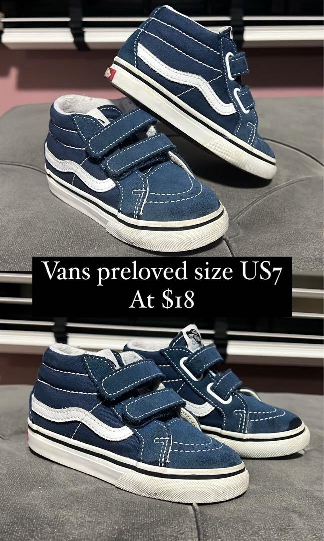 Kids strap vans cheap