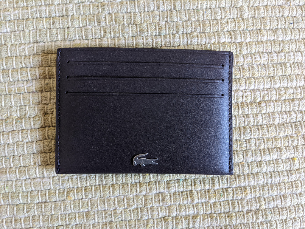 Lacoste credit card holder deals