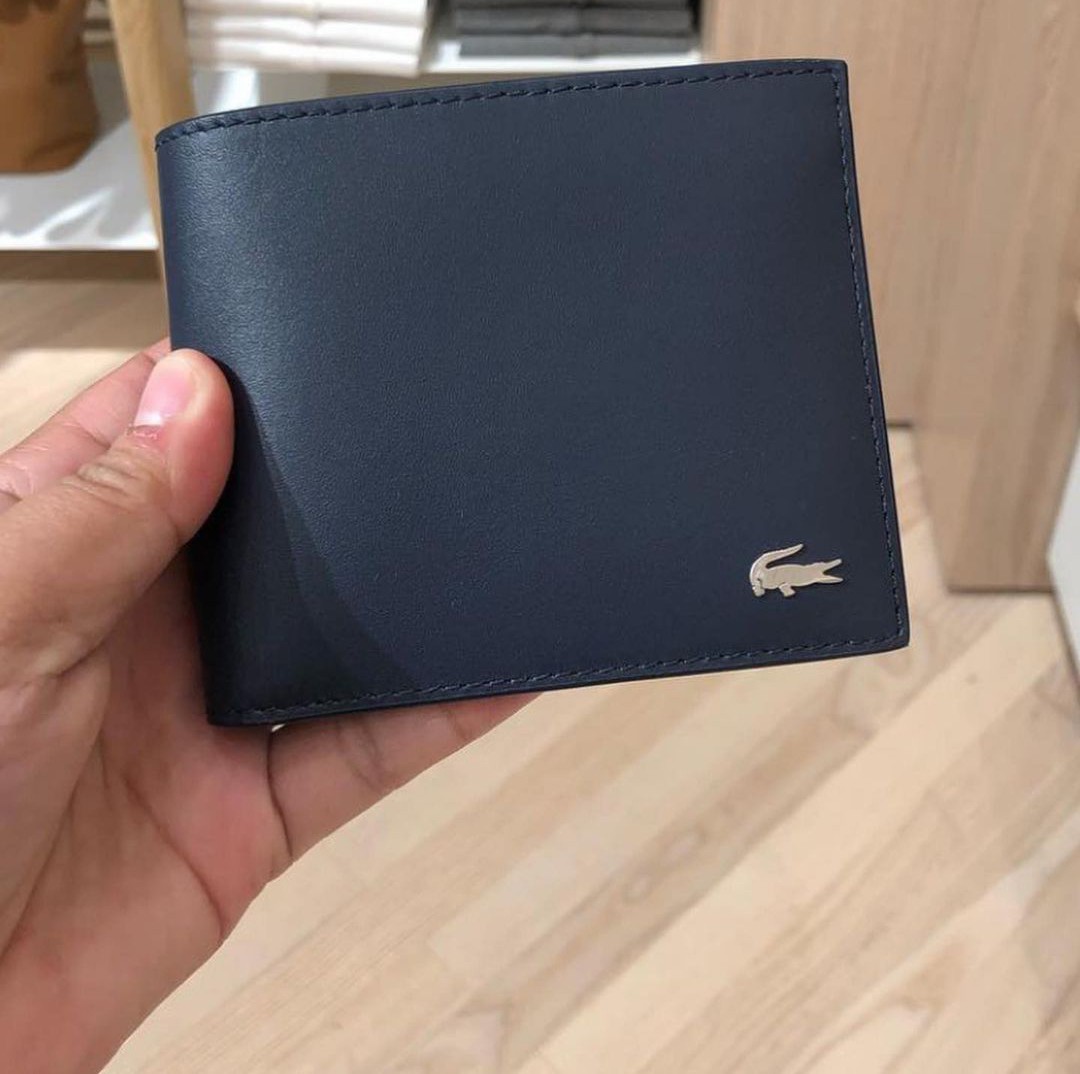 Lacoste blue wallet top
