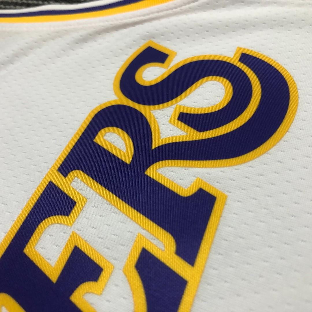 Lakers James Jersey White with Bibigo Sponsorship Logo