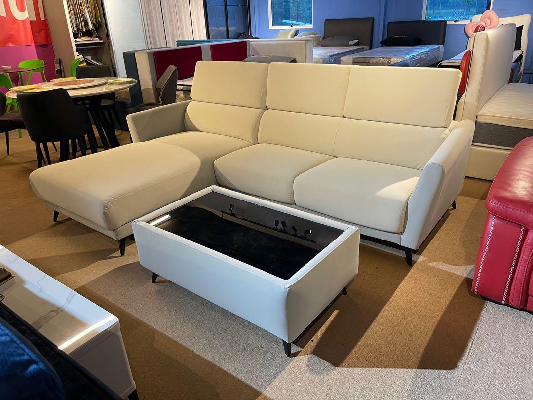 Scratch proof online leather sofa