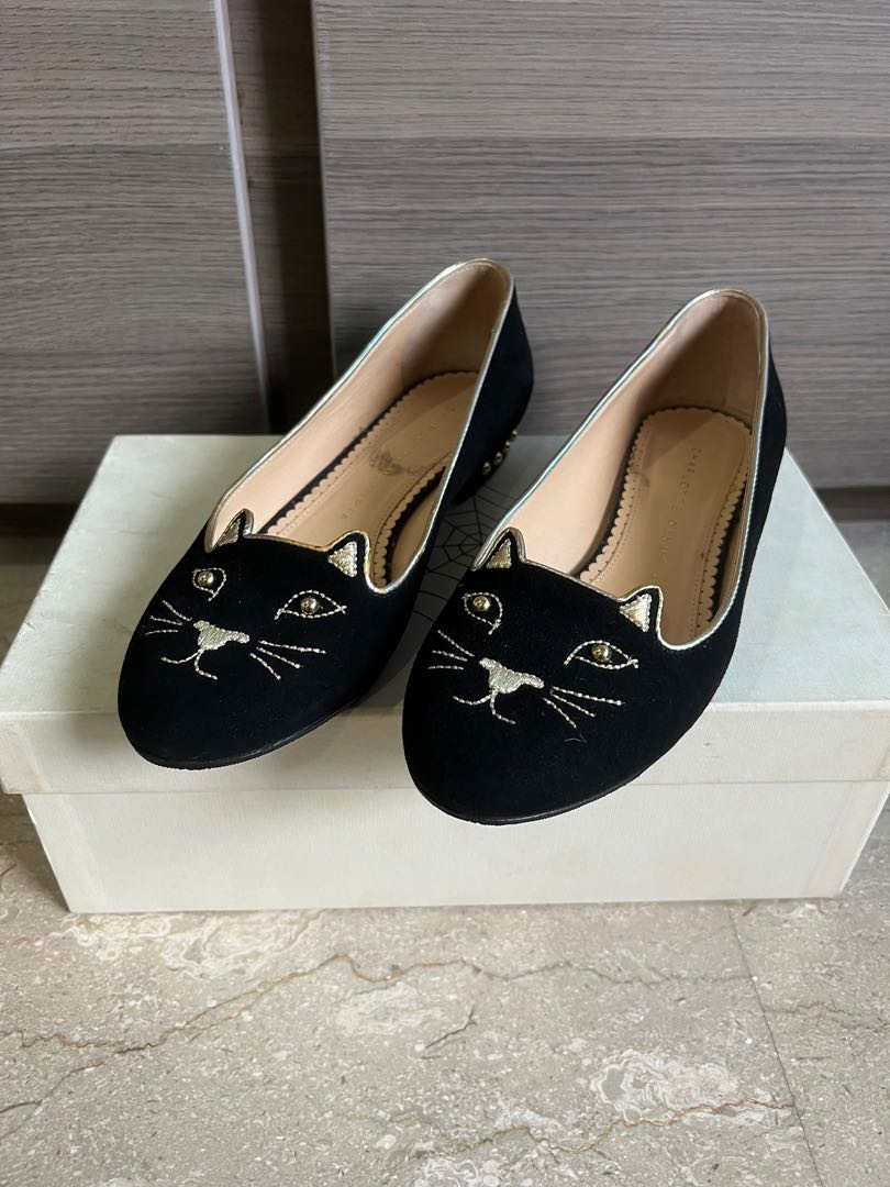 CharlotteOlympia ねこ フラットシューズ Kitty – Charlotte Olympia