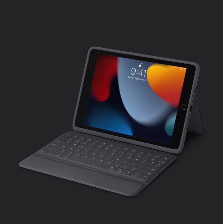 Logitech Rugged Keyboard Folio for iPad (8th generation), Mobile Phones