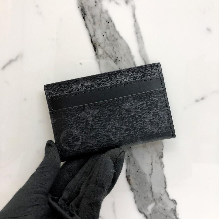 Replica Louis Vuitton Double Card Holder In Monogram Eclipse Canvas M62170