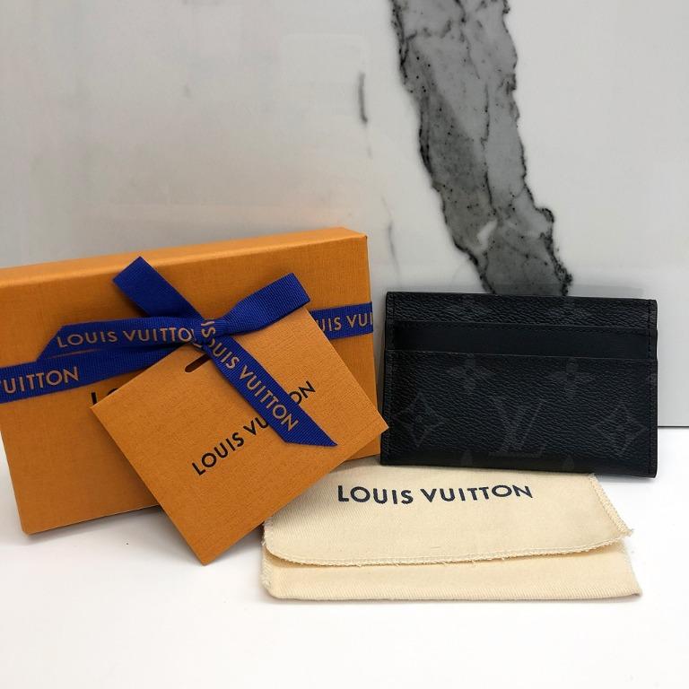 Louis Vuitton Card Holder on Strap Monogram Eclipse Canvas Black 1677264