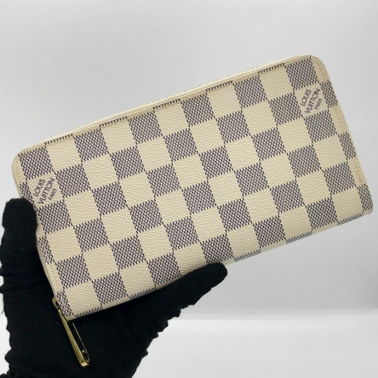 Louis Vuitton Vintage - Damier Azur Zippy Wallet - White Ivory