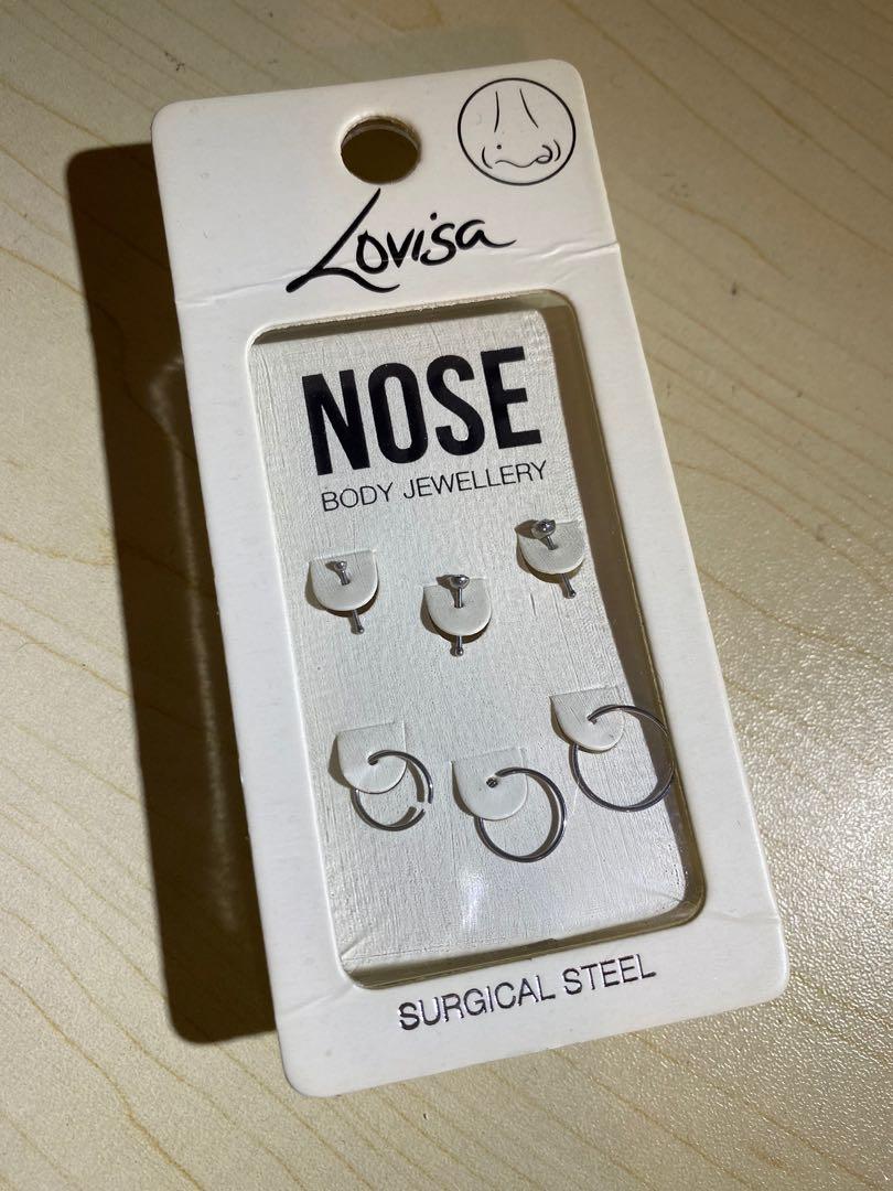 Rhodium Classic Mixed Nose Piercing 6-Pack - Lovisa