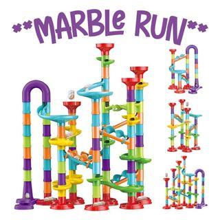 93PCS Marble Run Race Track Maze Building Blocks DIY Ball Construction Toy Game
