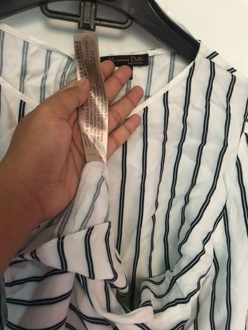 Massimo dutti blouse ruffle, Fesyen 
