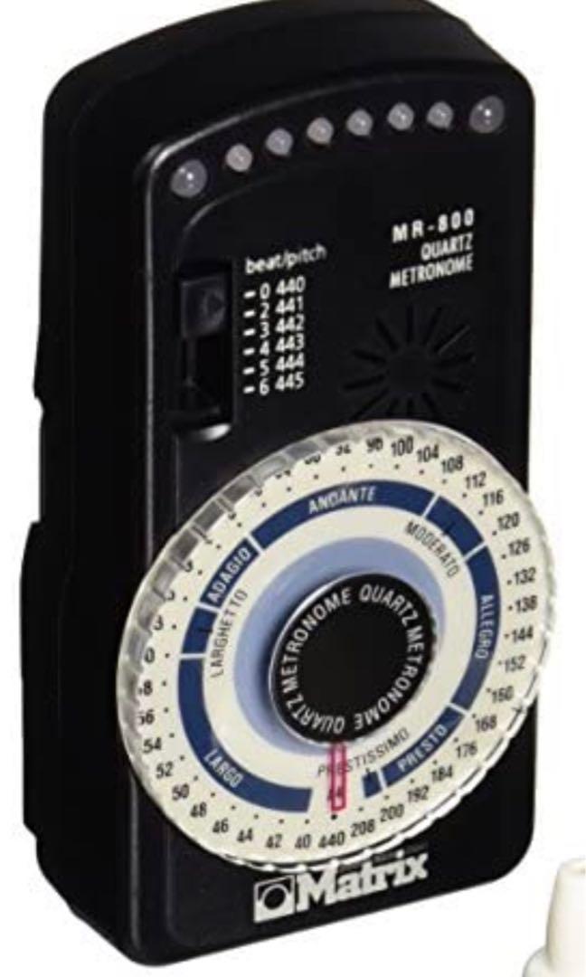 Matrix Tuner MR800 Quartz Metronome (Category: Other Audio Equipment) located in Mandaluyong City. Submitted by bizweez (Listing ID 1124404494, Image 1). Description: 8 LED for Pendulum simulation Fully adjustable tempo Earphone output (earphone not included) .