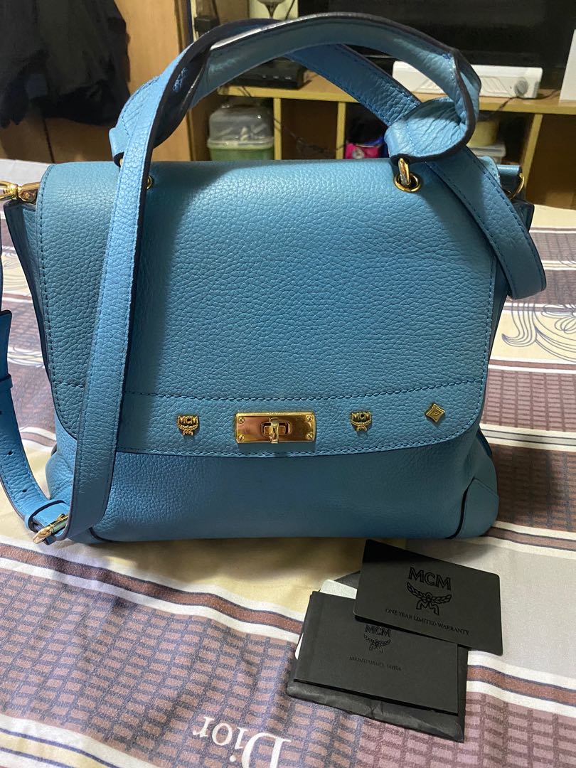 Mcm two way bag, Luxury, Bags & Wallets on Carousell