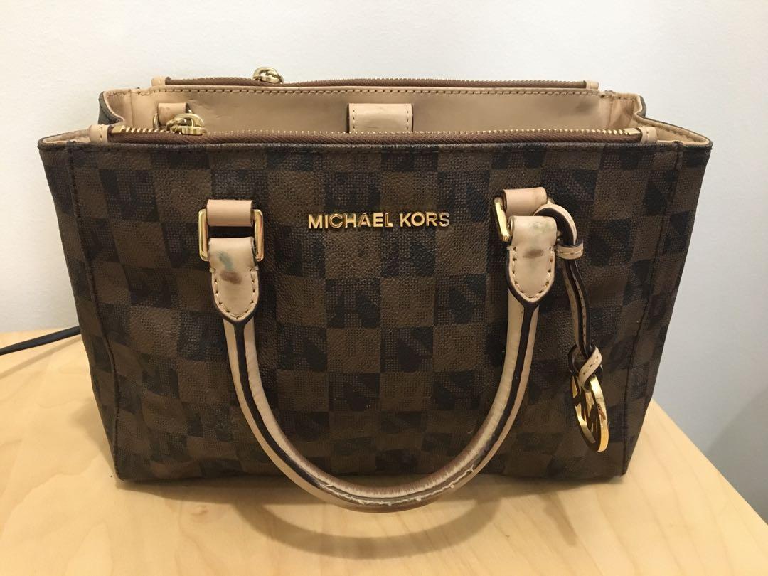Checkerboard michael kors purse top