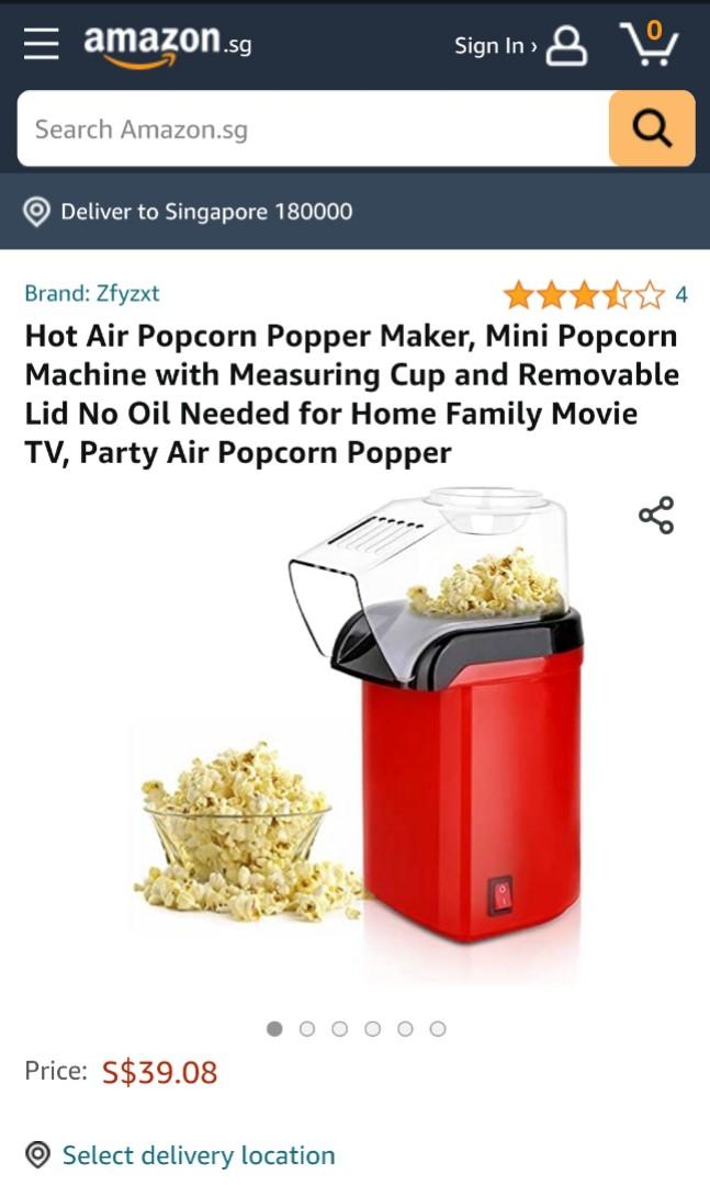 how much popcorn in a popcorn machine