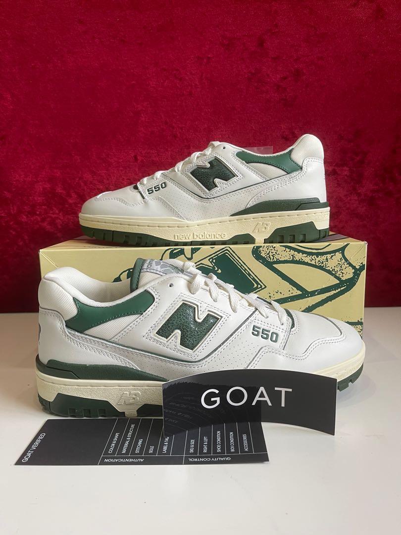 New Balance 550 Aime Leon Dore Evergreen White Green, Men's Fashion,  Footwear, Sneakers on Carousell