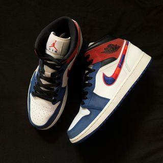 Nike Air Jordan 1 Mid Multi Color Swoosh