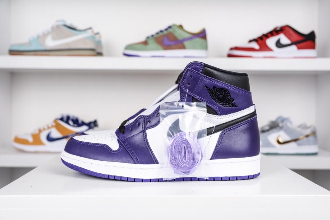 AIR JORDAN 1 HIGH OG 'Court Purple' - 555088-500 - Size 8.5