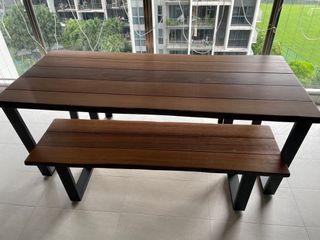 table and bench