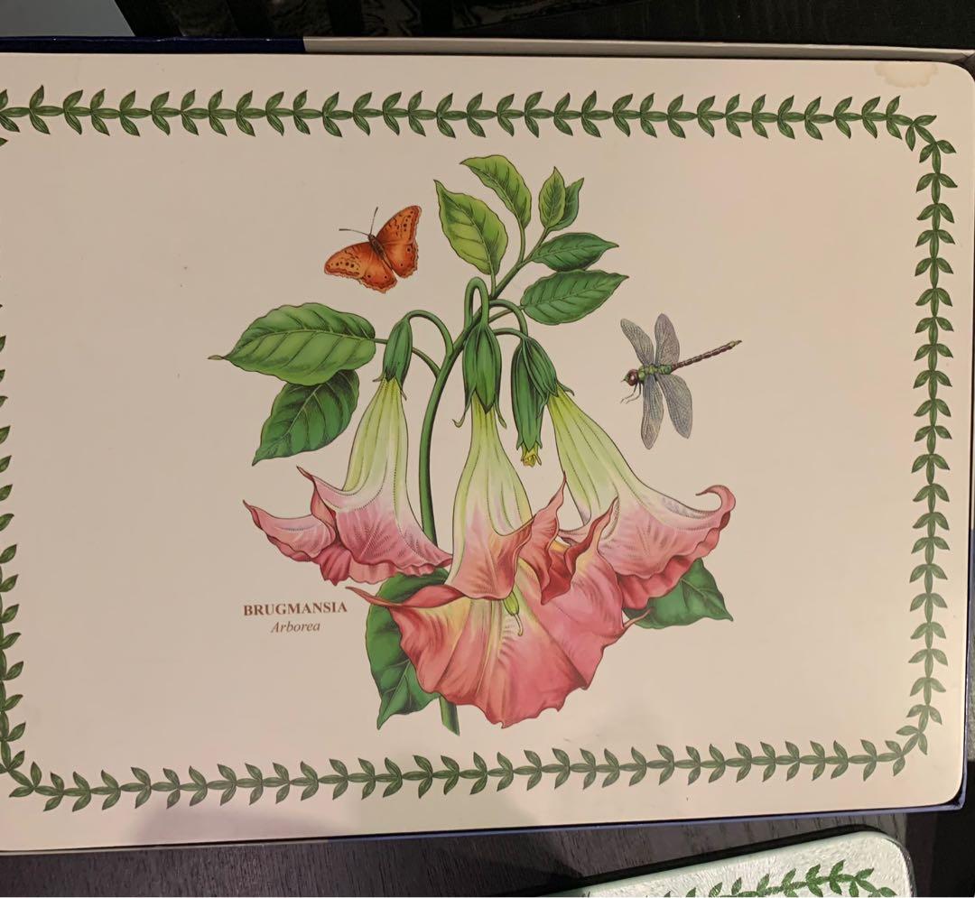Portmeirion Pimpernel Exotic Botanic Garden PlaceMats Set of 4, Furniture & Home Living
