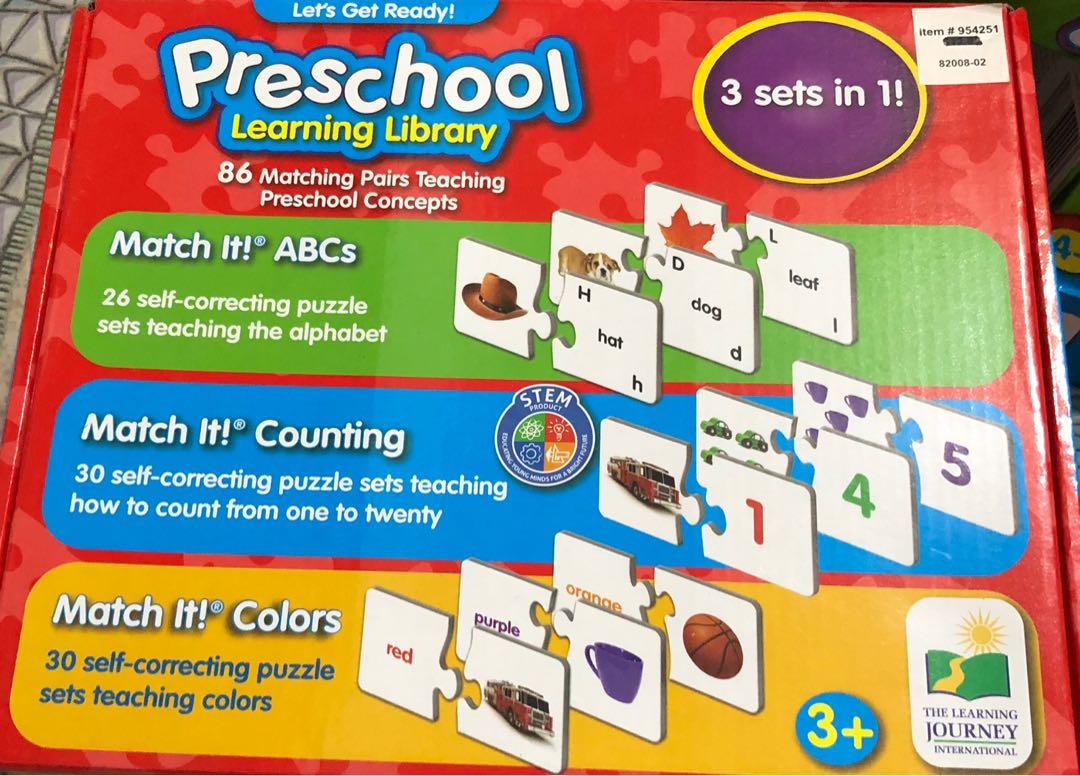 Preschool Learning Library 3 sets in 1, Hobbies & Toys, Toys & Games on