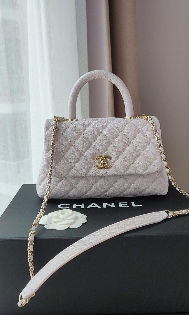 CHANEL, Bags, Chanel Coco Top Handle Rose Medium