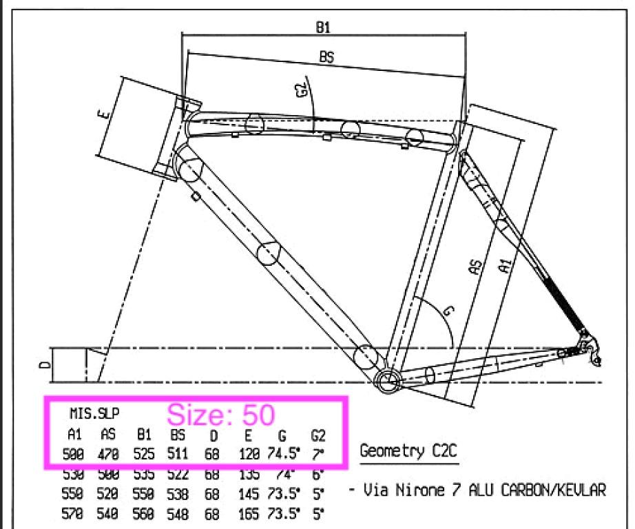 Bianchi via nirone store 7 size chart
