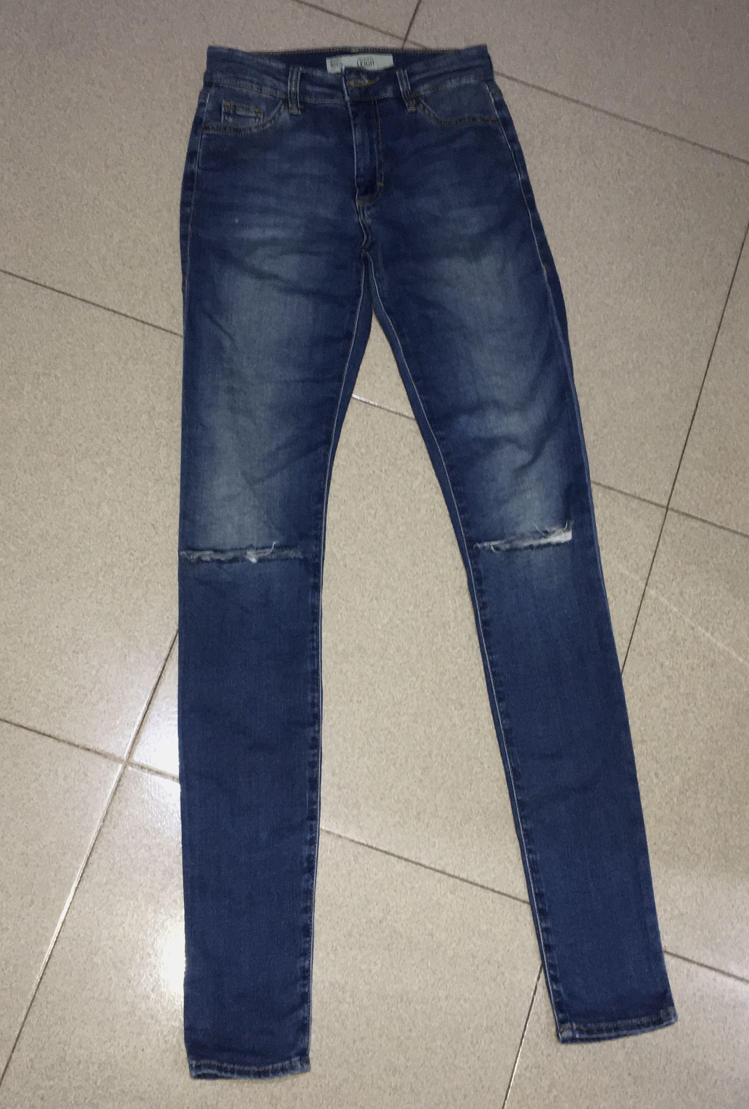 Ripped Skinny Jeans Topshop 