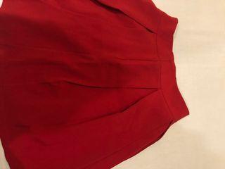 Rok merah A Line super bagus