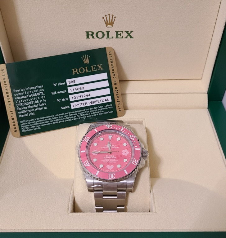 Rolex blaken submariner pink lady top