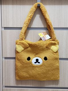 San-X Rilakuma 鬆弛熊 拉鏈熊 單肩袋 多用途袋 收納包64210708892419110