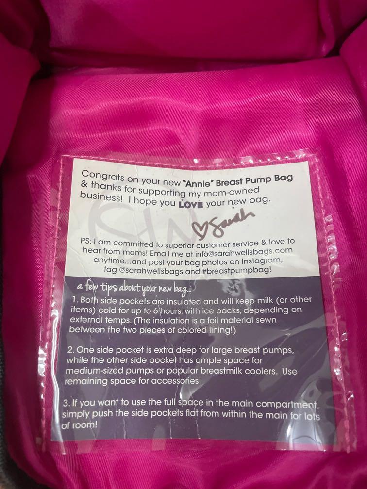 sarah wells annie breast pump bag, Babies & Kids, Nursing & Feeding