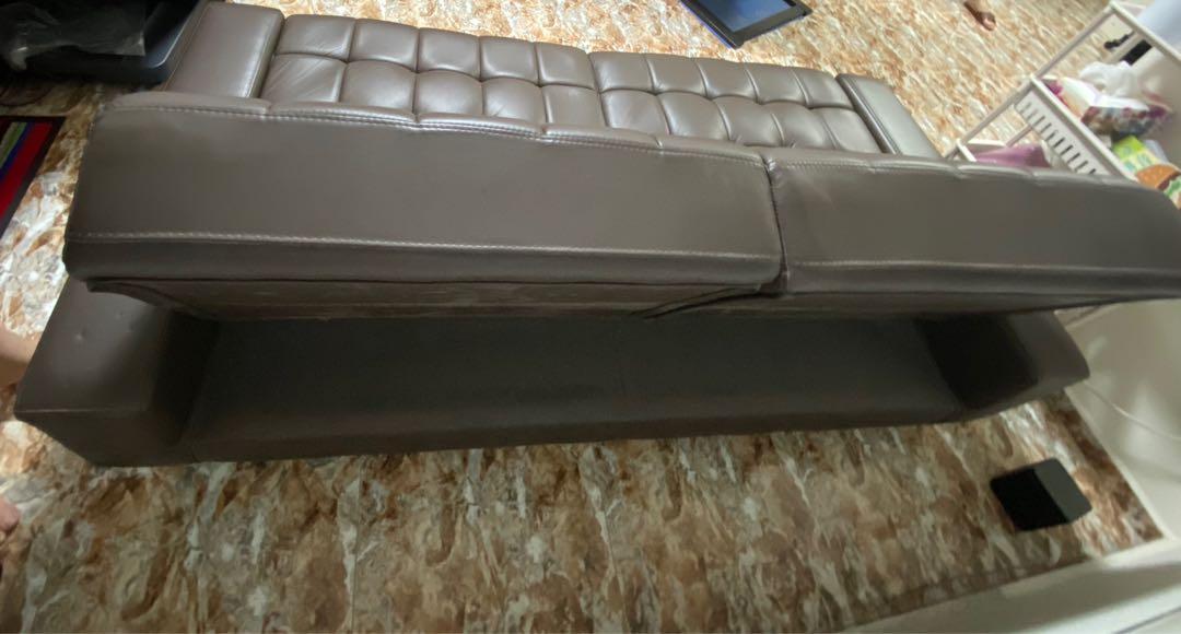 Seahorse Leather Sofa Bed, Furniture & Home Living, Furniture, Sofas on