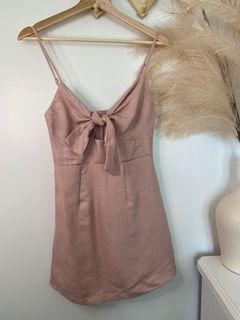SHOW PO ladies pink mini tie up dress size 6