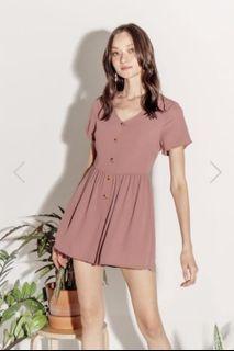 SSD Charley Playsuit in Dusty Pink