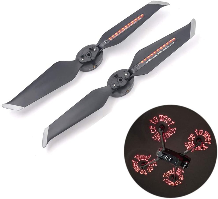 LED Flash Word Propeller Programmable Bluetooth Adapter for RC Drone