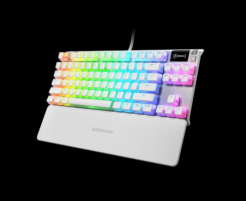 Steelseries Apex 7 Tkl Ghost Rgb Mechanical Gaming Keyboard Oled Smart Display Pudding Keycaps Computers Tech Parts Accessories Computer Keyboard On Carousell
