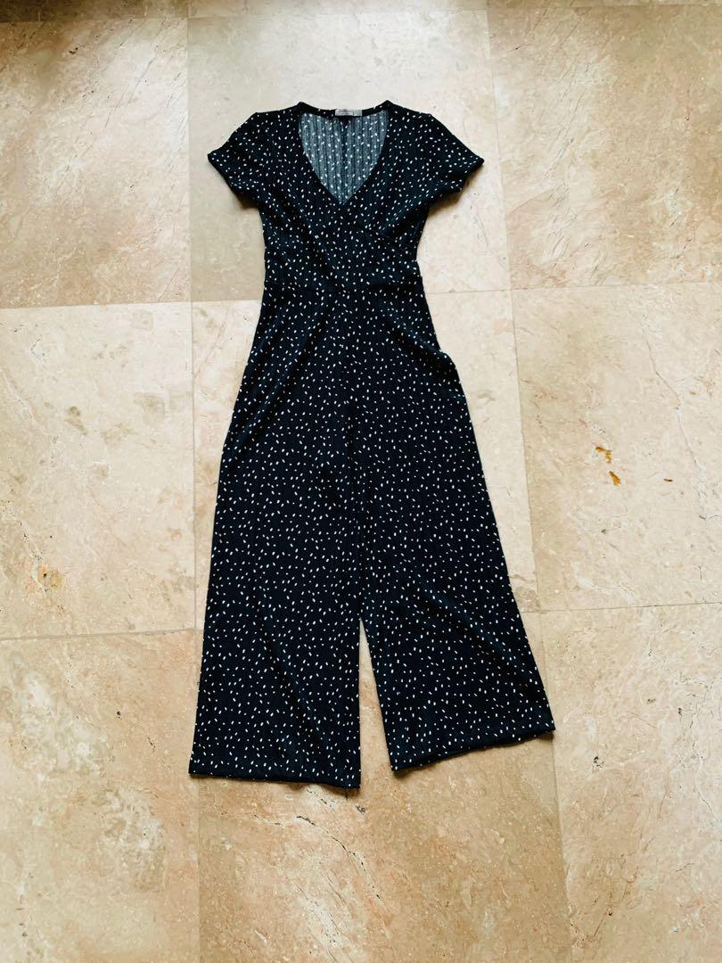 Stradivarius outlet jumpsuit black