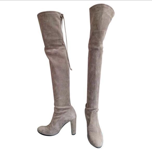 Stuart Weitzman highland boots Grey Carousell