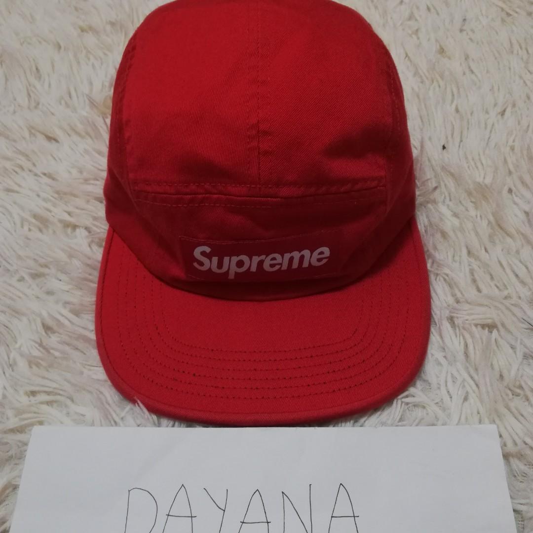 Supreme Camp Cap Red Men s Fashion Watches Accessories Cap