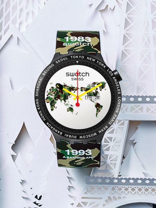 Swatch big bold x bape hotsell