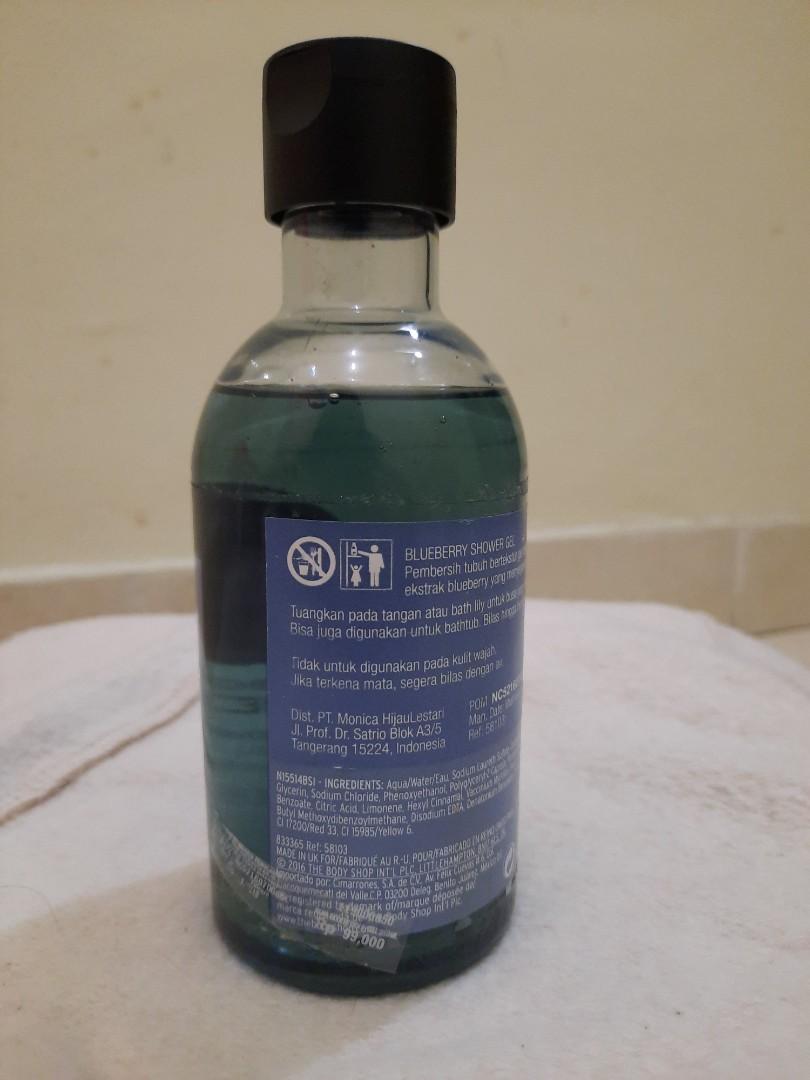 The Body Shop Blueberry Shower gel, Kesehatan & Kecantikan, Kulit